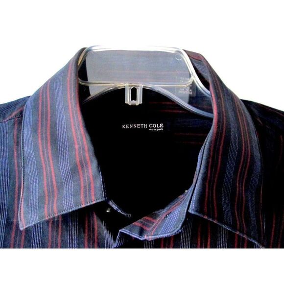 KENNETH COLE NEW YORK MENS BUTTON FRONT DRESS SHIRT MULTI COLOR SIZE XL MSRP $89 - Picture 2 of 12